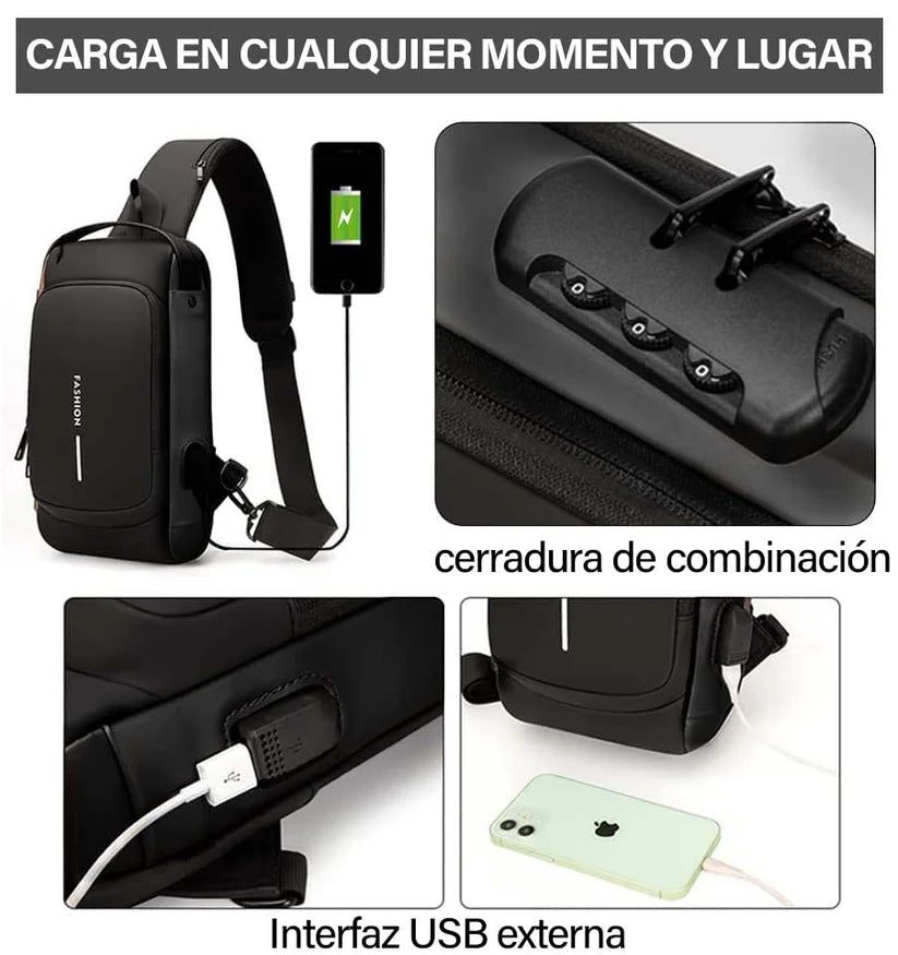Bolso cruzado antirrobo